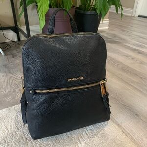 Michael Kors Black Leather women’s Backpack